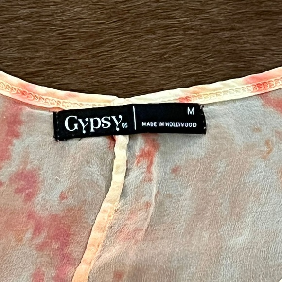 Gypsy 05 silk blouse peach 🍑 color see through - Picture 5 of 5